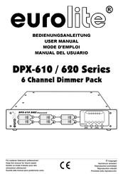 EuroLite DPX-610 MP DMX Bedienungsanleitung