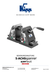 KIPP 5-Achs-Spanner KIPPflexX Bedienungsanleitung