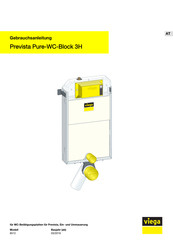 Viega Prevista Pure-WC-Block 3H Gebrauchsanleitung