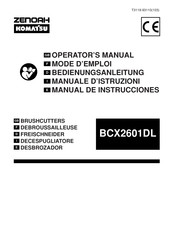 ZENOAH KOMATSU BCX2601DL Bedienungsanleitung