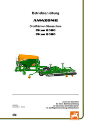 Amazone Citan 8000 Betriebsanleitung