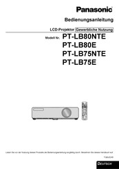 Panasonic PT-LB75NTE/A Bedienungsanleitung