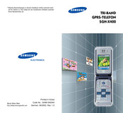 Samsung SGH-X400 Bedienungsanleitung