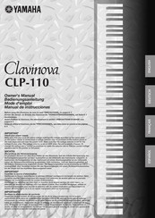 Yamaha Clavinova CLP-110 Bedienungsanleitung