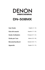 Denon Professional DN-508MX Benutzerhandbuch