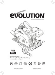 Evolution 026-0008 Bersetzung Der Originalbetriebsanleitung