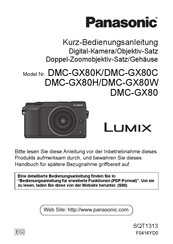 Panasonic lumix DMC-GX80H Kurzbedienungsanleitung