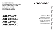 Pioneer AVH-X2500BT Installationsanleitung