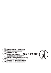 Husqvarna WS 440 HF Bedienungsanweisung