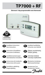 Danfoss TP7000 + RF Installationsanweisungen/Inbetriebnahme-Instruktion