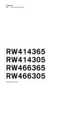 Gaggenau RW466305 Gebrauchsanleitung