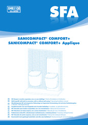 SFA SANICOMPACT COMFORT+ Applique Betriebs-/Montageanleitung