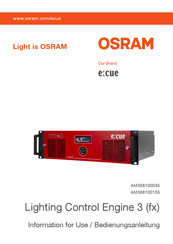 OSRAM e:cue Lighting Control Engine 3 fx Bedienungsanleitung