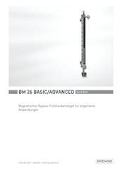 KROHNE BM 26 ADVANCED Schnellstart