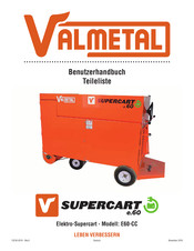 VALMETAL Supercart E60-CC Benutzerhandbuch, Teileliste