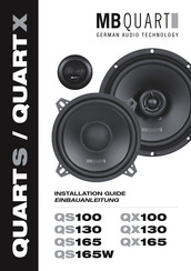 Mb Quart QUARTS Serie Einbauanleitung