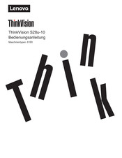 Lenovo ThinkVision S28U-10 Bedienungsanleitung