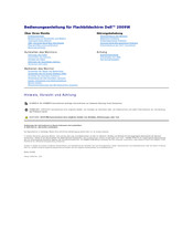 Dell 2009W Bedienungsanleitung