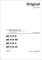 Pottinger HIT 910 AZ Betriebsanleitung