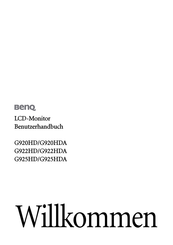 BenQ G920HDA Benutzerhandbuch