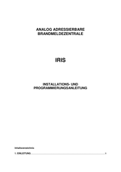 Teletek IRIS P Installations- Und Programmierungsanleitung