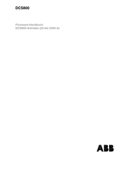 Abb DCS800 Firmware-Handbuch