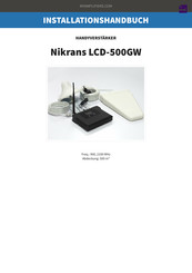 Nikrans LCD-500GW Installationshandbuch
