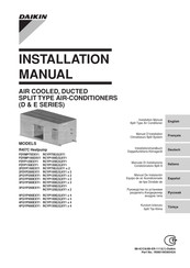 Daikin FDYMP75DXV1 Installationshandbuch