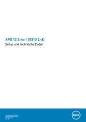 Dell XPS 13 2-in-1 Einrichtung Und Technische Daten