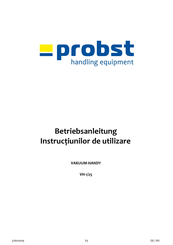 probst VH-1/25 Betriebsanleitung