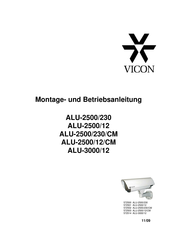 Vicon ALU-3000/12 Montage- Und Betriebsanleitung