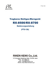 Riken Keiki RX-8700 Bedienungsanleitung