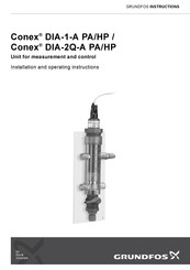 Grundfos Conex  DIA-1-A PA/HP Montage- Und Betriebsanleitung