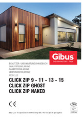 Gibus CLICK ZIP 11 Benutzer- Und Wartungshandbuch