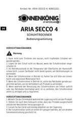 Sonnenkönig ARIA SECCO 4 Bedienungsanleitung