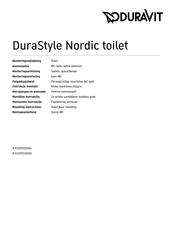 Duravit DuraStyle Nordic 0107010004 Montageanleitung