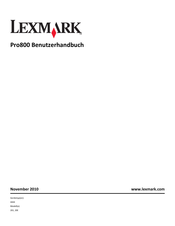 Lexmark Pro800 Benutzerhandbuch