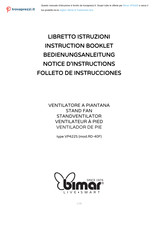 Bimar VP422S Bedienungsanleitung