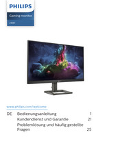 Philips E Line Gaming monitor 242E1GAEZ Bedienungsanleitung