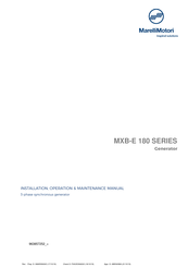 MarelliMotori MXB-E 180-Serie Installations-, Betriebs- Und Wartungsanleitung
