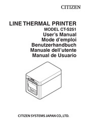 Citizen Systems CT-S251 Benutzerhandbuch