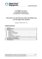 Oppermann Regelgeräte OPP-SOR TGÜ-BM3.6 Benutzerinformation