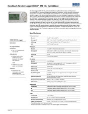 Hobo MX CO2 Handbuch