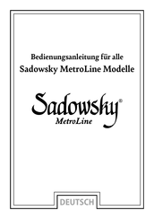 Sadowsky MetroLine Bedienungsanleitung