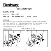 Bestway ColorJet LED light 60302 Bedienungsanleitung