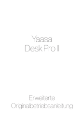Yaasa Desk Pro II Erweiterte Originalbetriebsanleitung