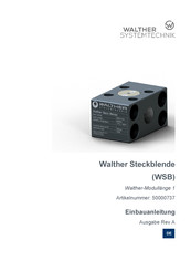 Walther Systemtechnik WSB-10-01 Einbauanleitung