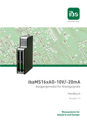 IBA MS16xAO-10V Handbuch