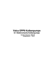 Valco EPP9 Betriebsanleitung