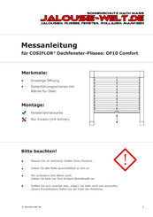 Cosiflor DF10 Comfort Messanleitung